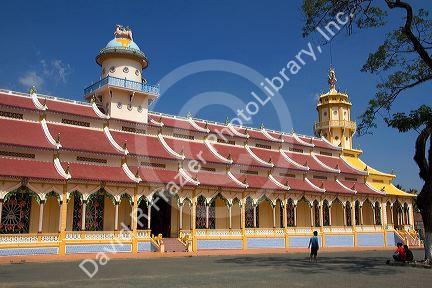 Cao Dai Tay Ninh Holy See in Tay Ninh, Vietnam.