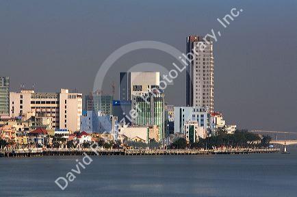 High rise buildings in the port city of Da Nang, Vietnam.