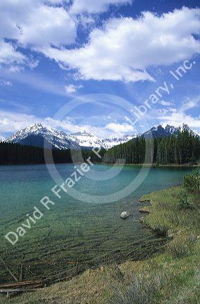 Hector Lake in Banff, Canada.