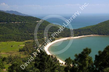 Leper colony village north of Da Nang along the South China Sea, Vietnam.