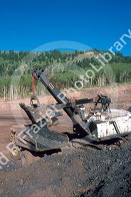 Open pit phosphate mine in Eastern Idaho.