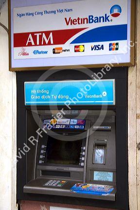 Automated teller machine of a bank in Hanoi, Vietnam.