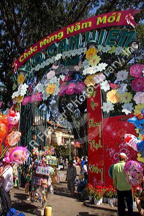 Entrance to the Saigon Zoo and Botanical Gardens in Ho Chi Minh City, Vietnam.