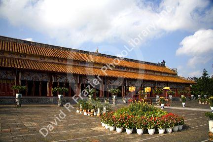 The Imperial Temple within the Imperial Citadel of Hue, Vietnam.