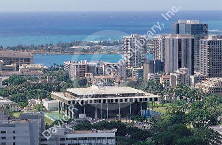 Hawaii state capitol.