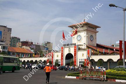 The Ben Thanh Market in Ho Chi Minh City, Vietnam.
