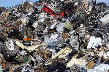 A pile of scrap metal at the Pacific Steel and Recycling center in Elmore County, Idaho.
