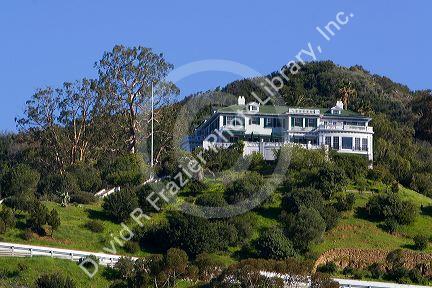The Wrigley Mansion on Catalina Island, California, USA.