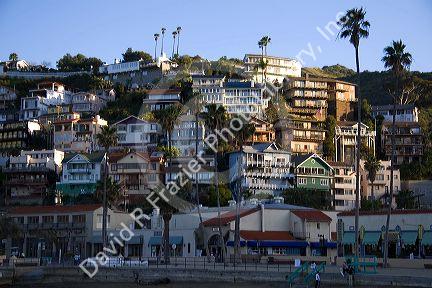 The town of Avalon on Catalina Island, California, USA.