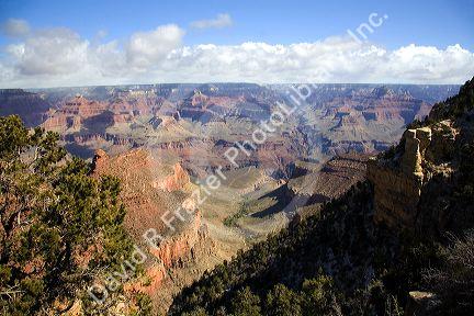 South Rim view of the Grand Canyon, Arizona, USA.