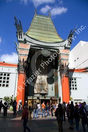 Grauman's Chinese Theatre located on Hollywood Boulevard in Hollywood, Los Angeles, California, USA.