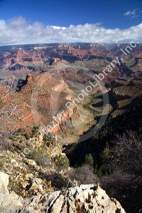 South Rim view of the Grand Canyon, Arizona, USA.