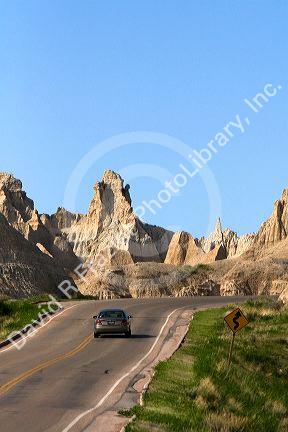 Badlands National Park in southwest South Dakota, USA.
