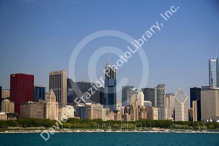 Skyline of Chicago, Illinois, USA.