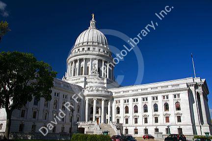 Wisconsin State Capitol building in Madison, Wisconsin, USA.