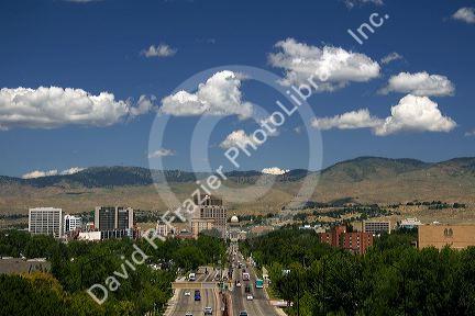 The state capital city of Boise, Idaho, USA.