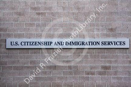 U.S. Citizenship and Immigration Services building in Idaho, USA.