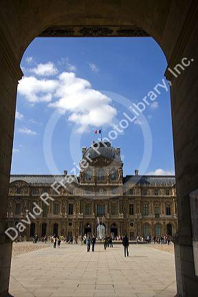 The Louvre Palace housing the Louvre Museum in Paris, France.