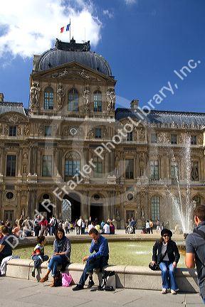 The Louvre Palace housing the Louvre Museum in Paris, France.