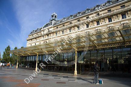 Exterior of the Musee d'Orsay in Paris, France.