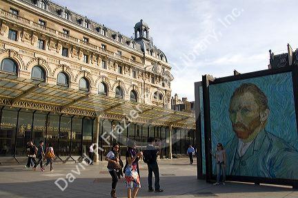 Exterior of the Musee d'Orsay in Paris, France.