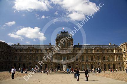 The Louvre Palace housing the Louvre Museum in Paris, France.