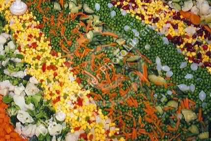 A medley of vegetables.