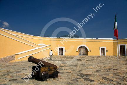 The Fort of San Diego located on a hill in downtown Acapulco, Guerrero, Mexico.