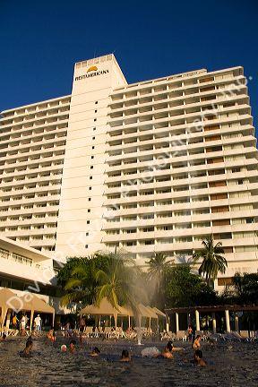 Fiesta Americana hotel and pool in Acapulco, Guerrero, Mexico.