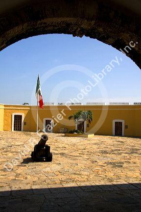 The Fort of San Diego located on a hill in downtown Acapulco, Guerrero, Mexico.