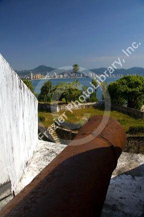 The Fort of San Diego located on a hill in downtown Acapulco, Guerrero, Mexico.