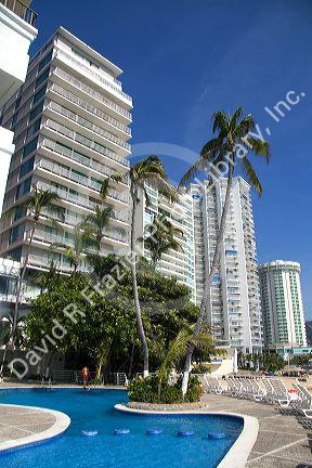 Fiesta Americana hotel and pool in Acapulco, Guerrero, Mexico.