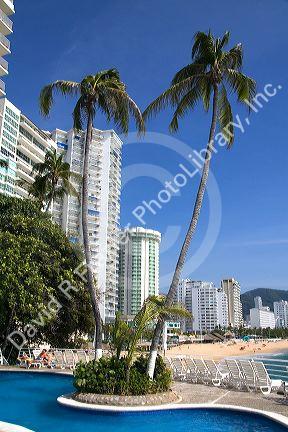 Fiesta Americana hotel and pool in Acapulco, Guerrero, Mexico.