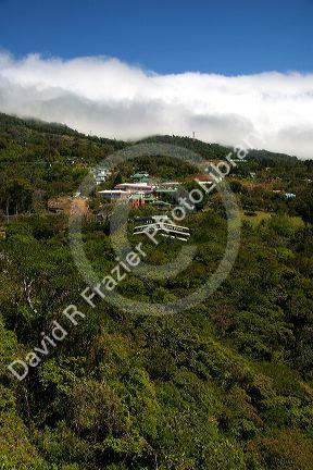 The edge of the Cordillera de Tilaran mountain range at Monteverde, Costa Rica.