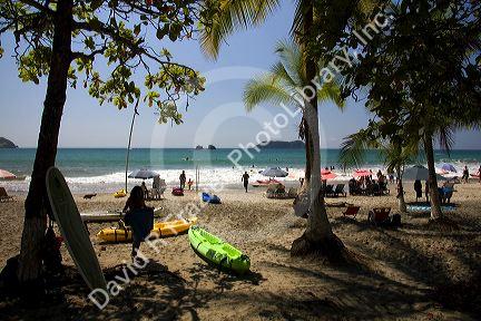 Beach scene at Manuel Antonio National Park in Puntarenas province, Costa Rica.