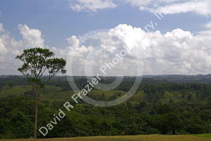 Scenic countryside west of La Virgen, Costa Rica.