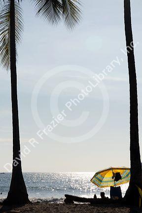 Beach scene at the Manuel Antonio National Park in Puntarenas province, Costa Rica.