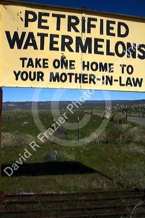 Historic 1960's roadside sign of a Stinker gas station, owned by Farris Lind, one of the first independent retailers of gasoline fuel in Idaho.
