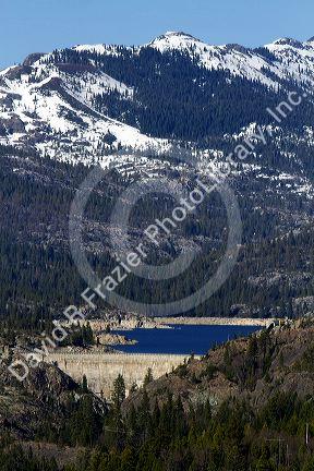 Lake in the Sierra Nevada mountains, California, USA.
