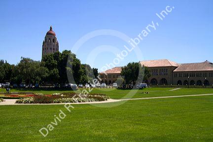 Hoover Tower on the Stanford University campus in Palo Alto, California, USA.