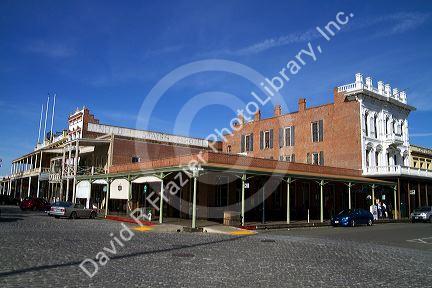 Old Sacramento State Historic Park in Sacramento, Califorina, USA.