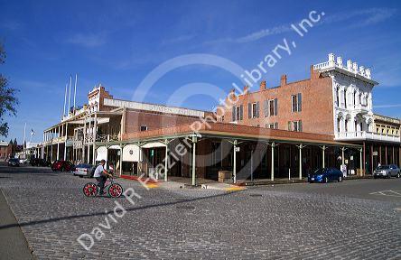 Old Sacramento State Historic Park in Sacramento, Califorina, USA.
