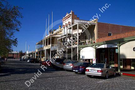 Old Sacramento State Historic Park in Sacramento, Califorina, USA.