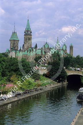 The parliament building in Ottawa, Canada.