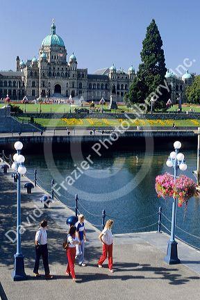 Provincial Parliament building in Victoria British Columbia.