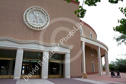 The New Mexico State Capitol building located in Santa Fe, New Mexico, USA.