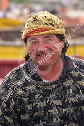 A fisherman in Valpariaso Chile.
