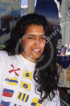 A portrait of a teen girl in Chile.