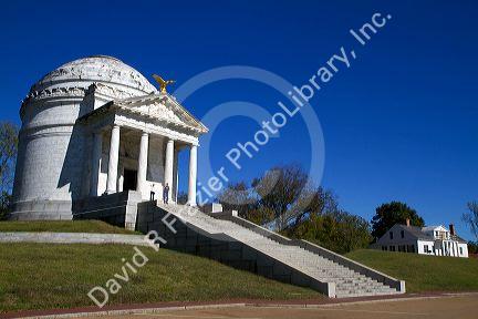 The Illinois Memorial located within the National Military Park in Vicksburg, Mississippi, USA.