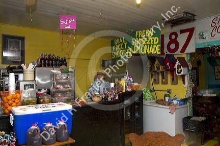 Produce stand in Vicksburg, Mississippi, USA.